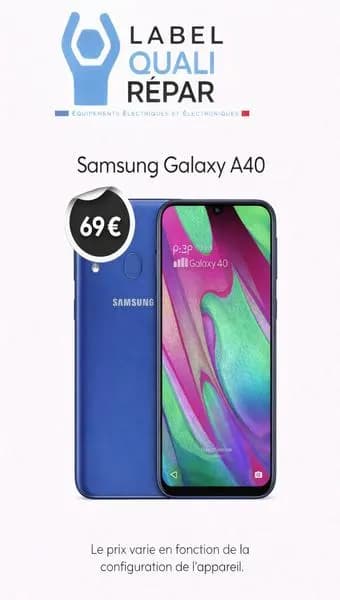 Samsung Galaxy A40 Bleu Reconditionné