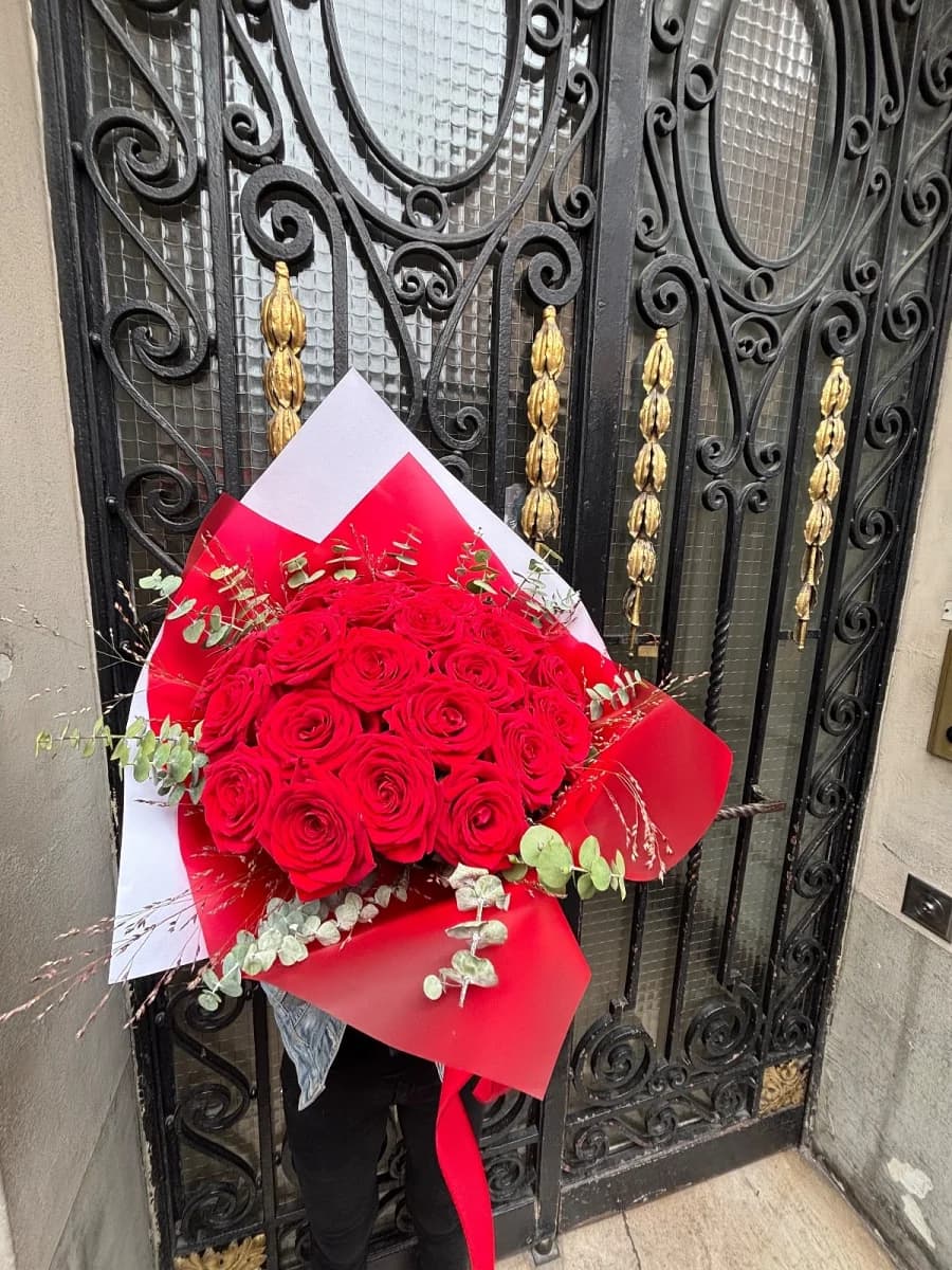 Bouquet de roses rouges